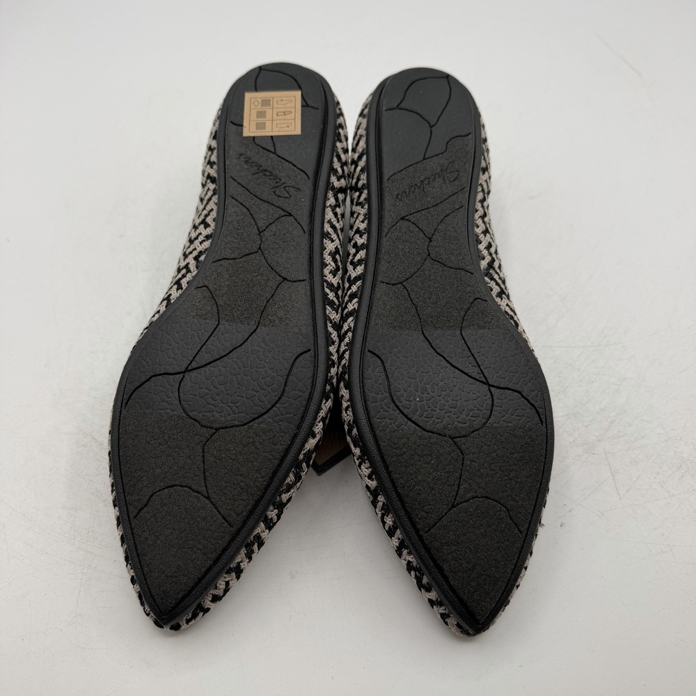 Skechers Cleo Point Chic Allure Ballet Flats Womens 8.5 Black Knit Shoes 159327 - Picture 10 of 11